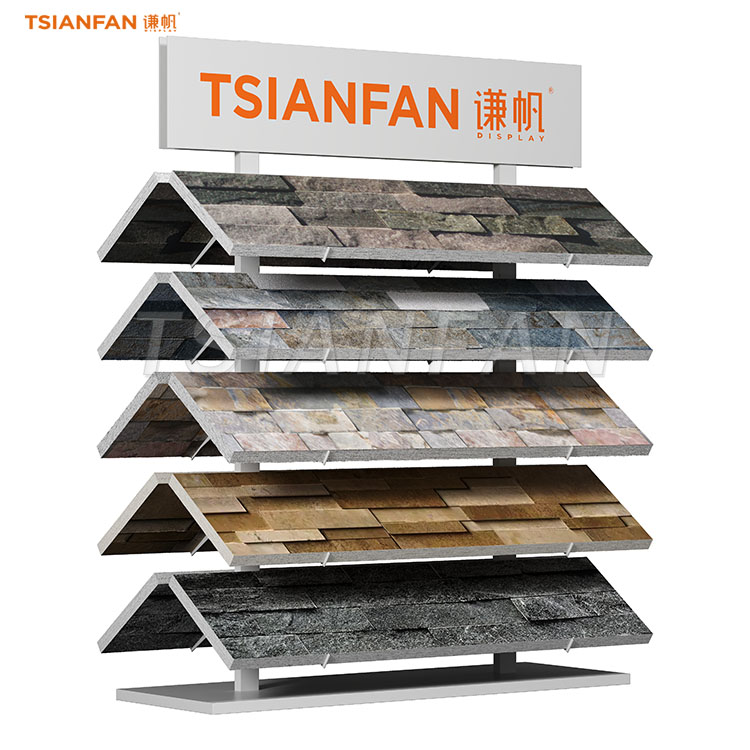 cultured stone display stand stone display racks-SW017