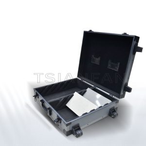 Custom Aluminum Quartz Slab Tile Display Suitcase With Wheel Stone Sample EVA Case