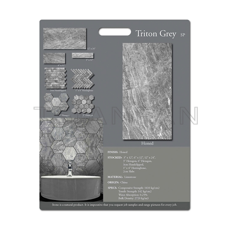 Custom Design Mdf board limestone creamic stone sample display board PF005-62