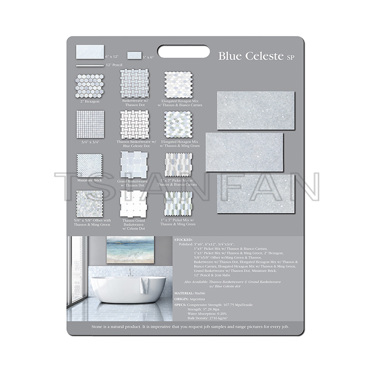 Custom Design mdf boards for display Mosaic samples PF005-13