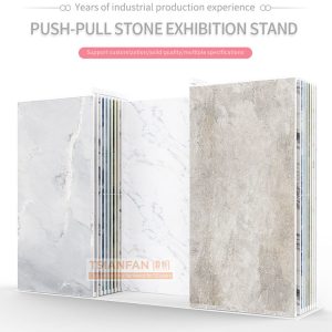 Custom fashion vertical push-pull tile display rack-SG1007