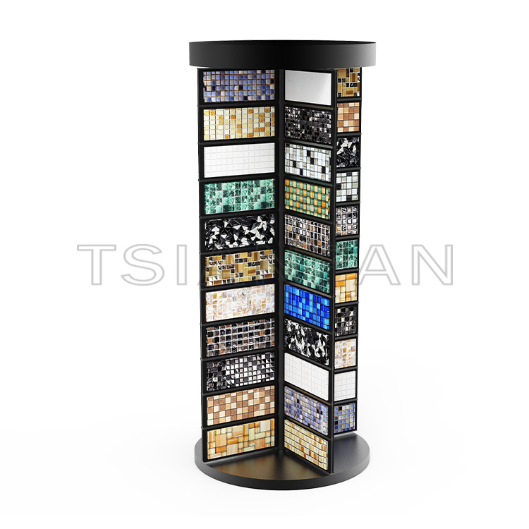 Economical Custom Adjustatble floor-to-ceiling display rack with company name and logo-ML986 - Image 2