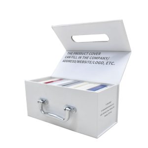 Custom foldable sample quartz storage paper carton magnetic Stone Box