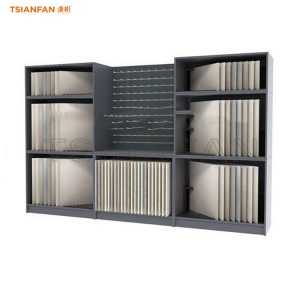 Custom large tile display cabinets