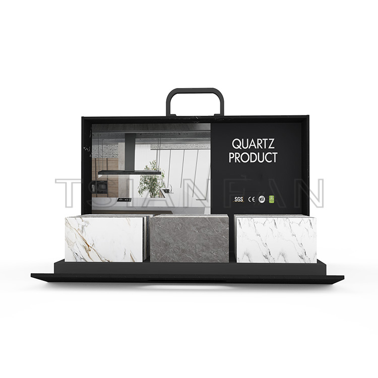 Custom marble natural stone table display box sample kit-PB017 - Image 4