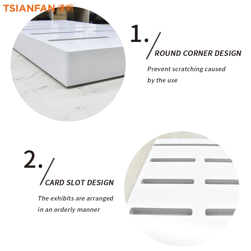 Custom Metal tile Mosaic Granite Ceramics Tile Sample Countertop display Stand - Image 5