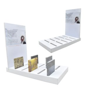 Custom Metal tile Mosaic Granite Ceramics Tile Sample Countertop display Stand