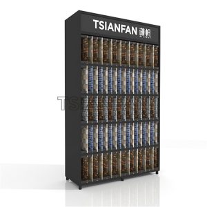 Custom mosaic tile metal display cabinet in shopping mall Glass tile-ML058