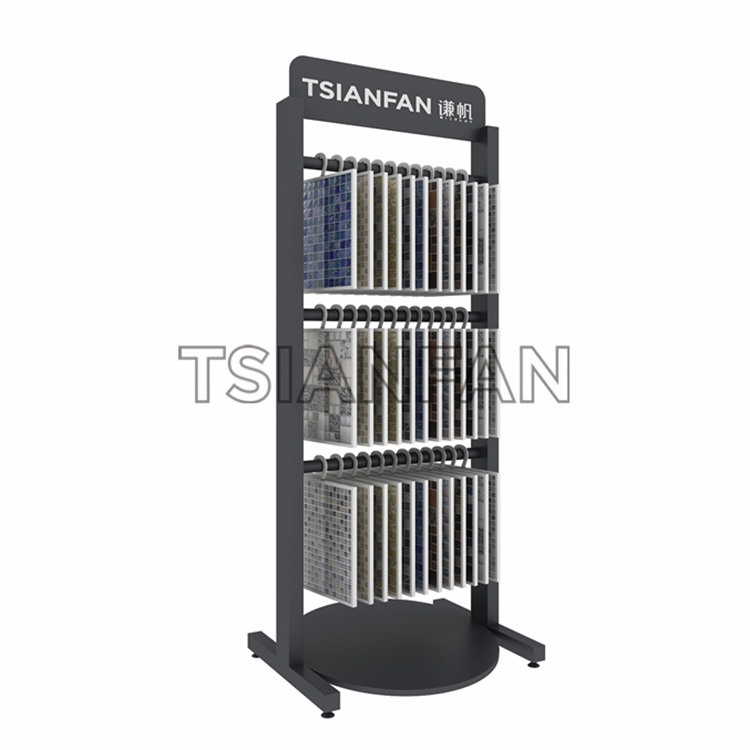 Custom mosaic tiles metal hanging display shelves-ML918