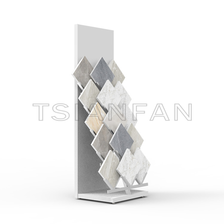 Custom Man Made Rock Sample Waterfall Floor Display Shelf Wall Mounted Tile Display Panels-SG1016 - Image 2