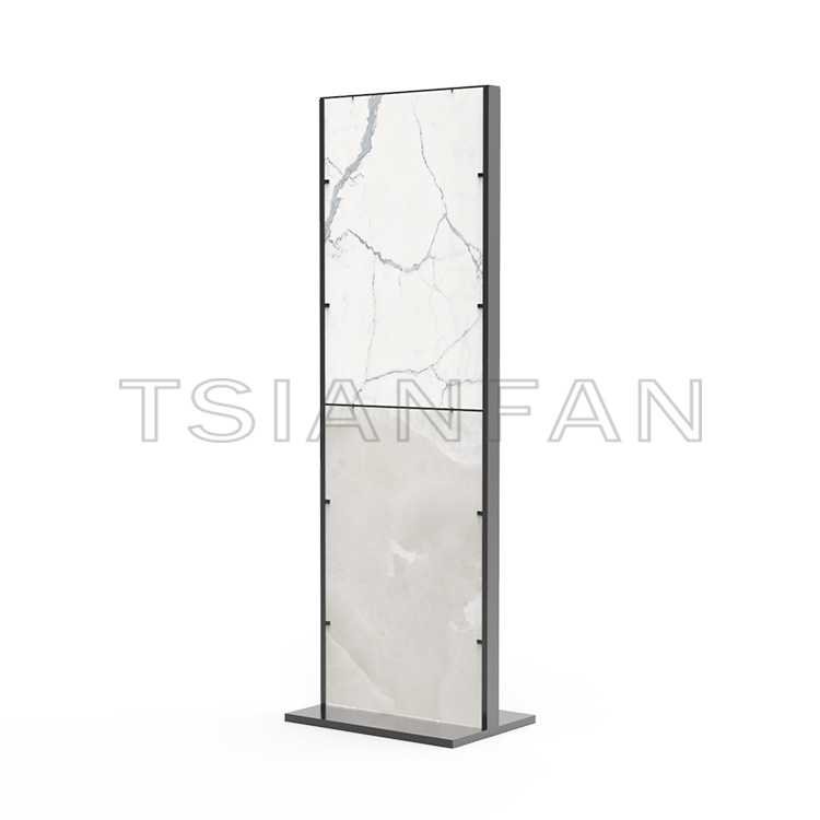 Custom Upright Metal Quartz Stone Sample Stone Display Rack -SG1002