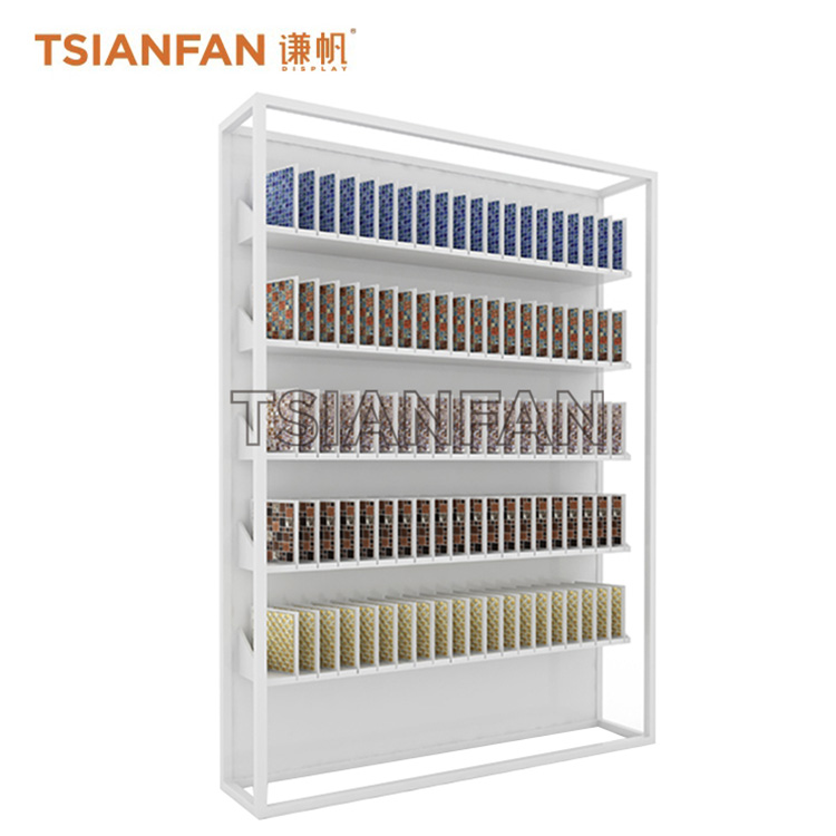 Custom wholesale Glass tile large volume mosaic ceramic tile display cabinets tile Trim-ML046