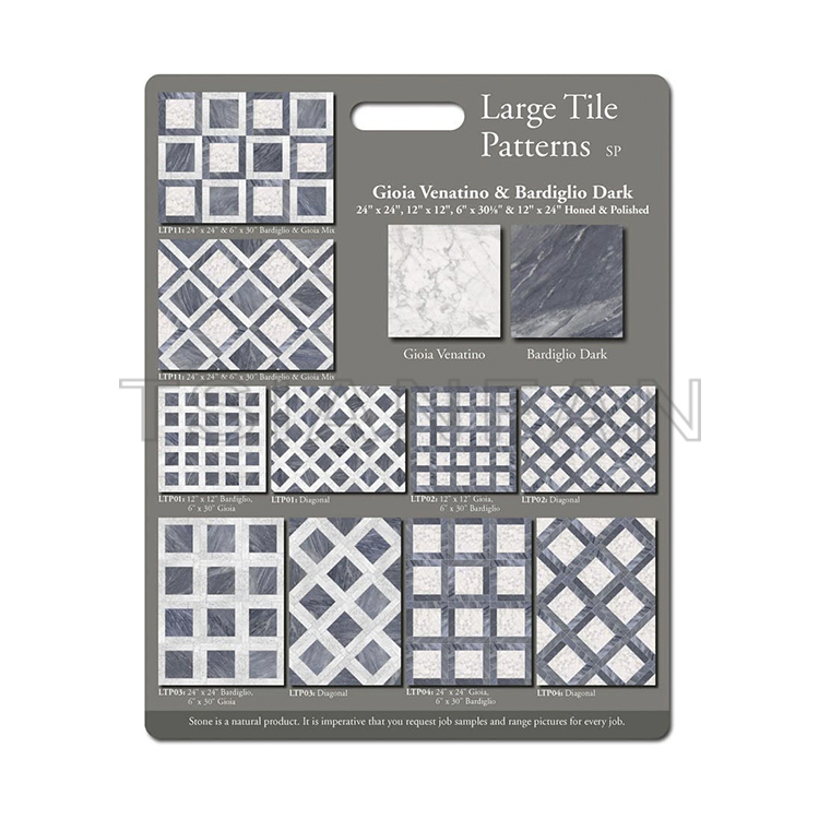 Custom wholesale Mosaic cultural stone artificial stone sample display board PF005-30
