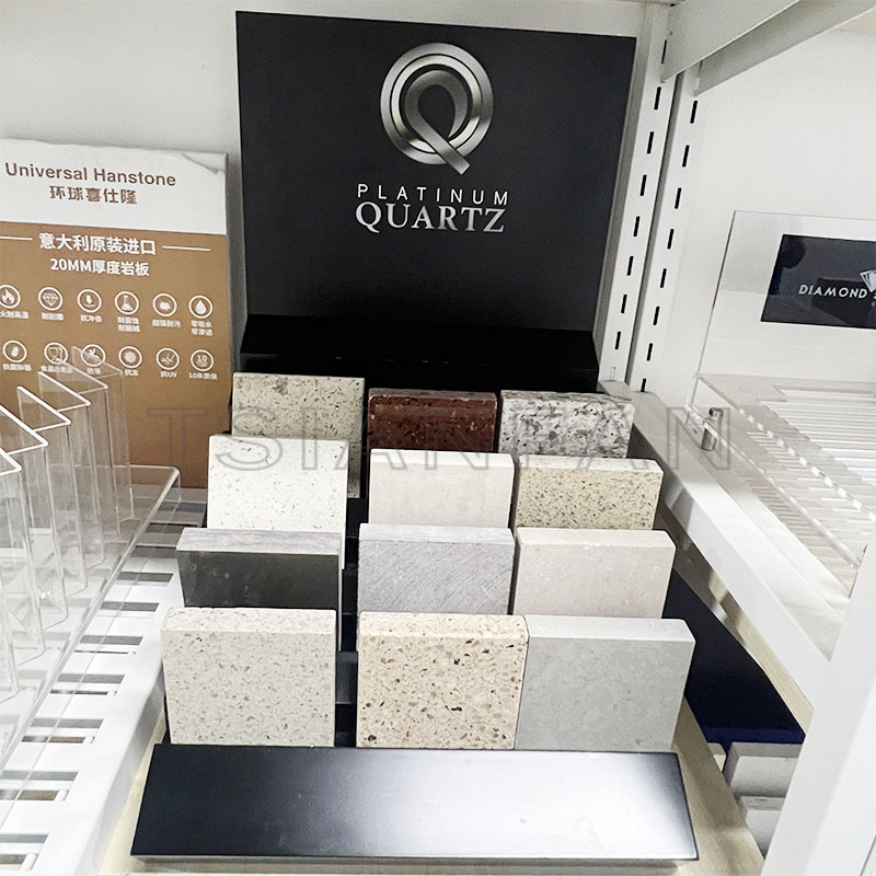 Customizable Artificial Natural Stone Chip Units for Tile Store Showroom - Image 2