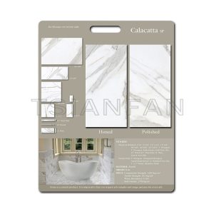 Customize high quality MDF marble tile sample display board Swatch Card PF005-17