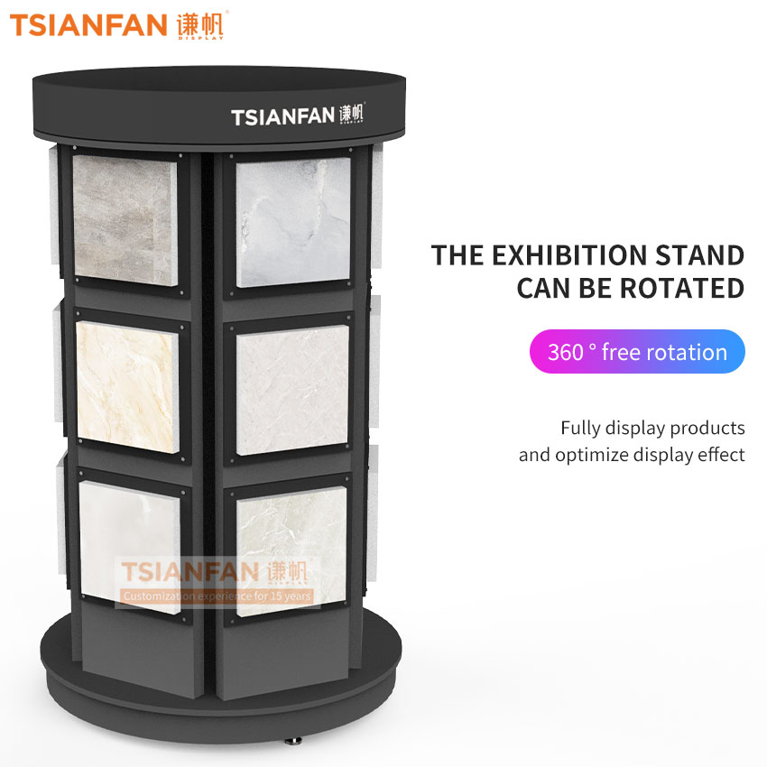 Customize rotatable display for quartz stone sample display frame equipment-SG1010 - Image 2