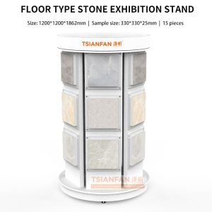 Customize rotatable display for quartz stone sample display frame equipment-SG1010