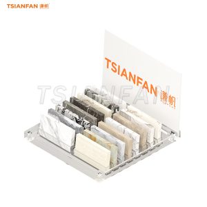 Customized countertop stone display rack