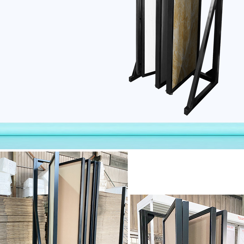 New Arrival Sample Ceramic Tile Wood Floor page turning Display Stand FYF004-1
