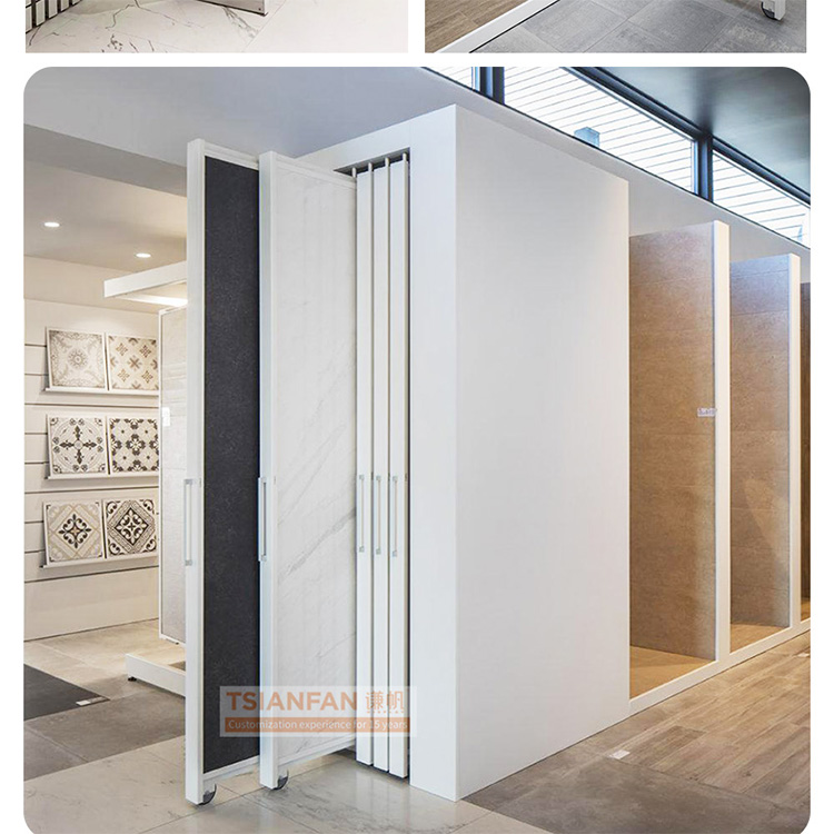 Marble Push Pull Stone Sample Rack Ceramic Tile Showroom Display Stand