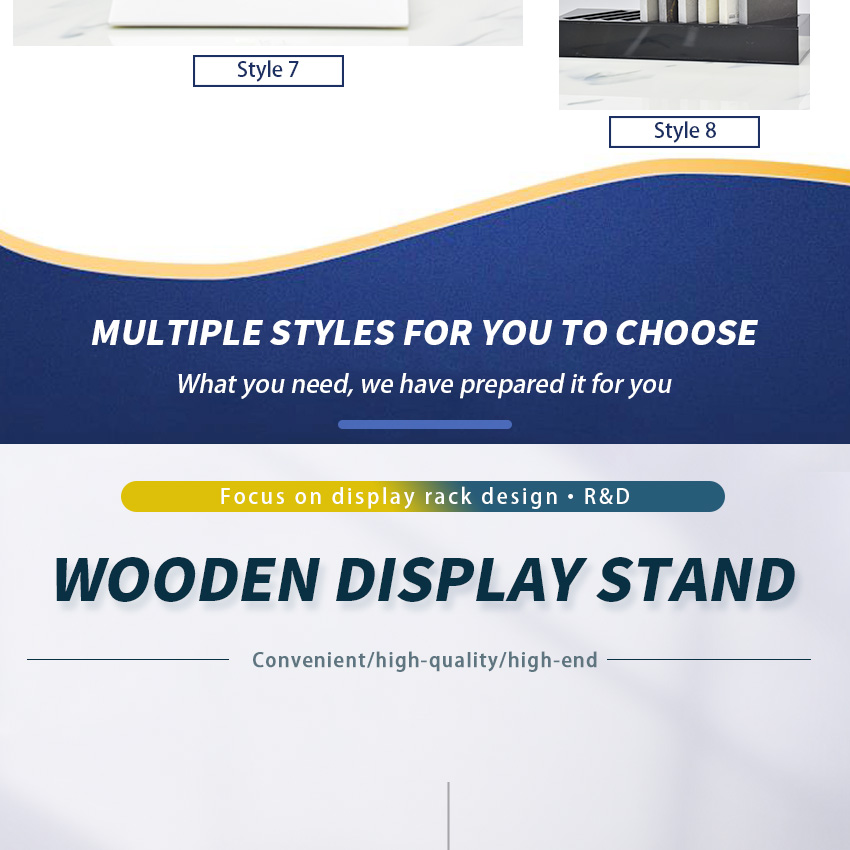 Mdf Tabletop Tile Quartz Sample Display Stand New Design Tile Rack