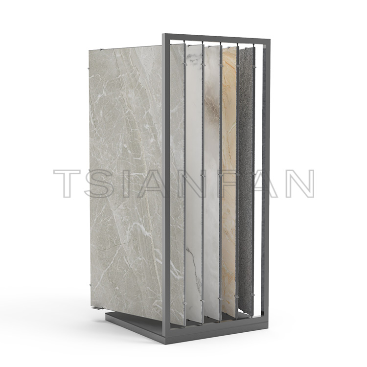 Wholesale Hall Artificial Stone Marble Sample Flipping Display Rack -SG1008
