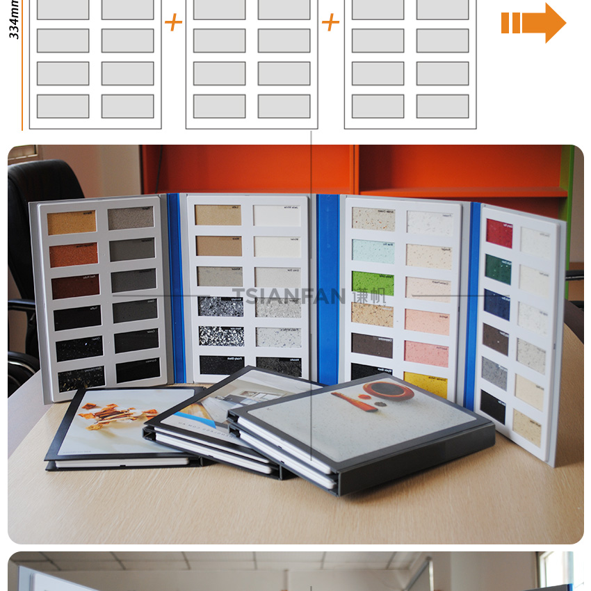 Marble Mosaic Granite Stone Sample Book High Quality Plastic Box