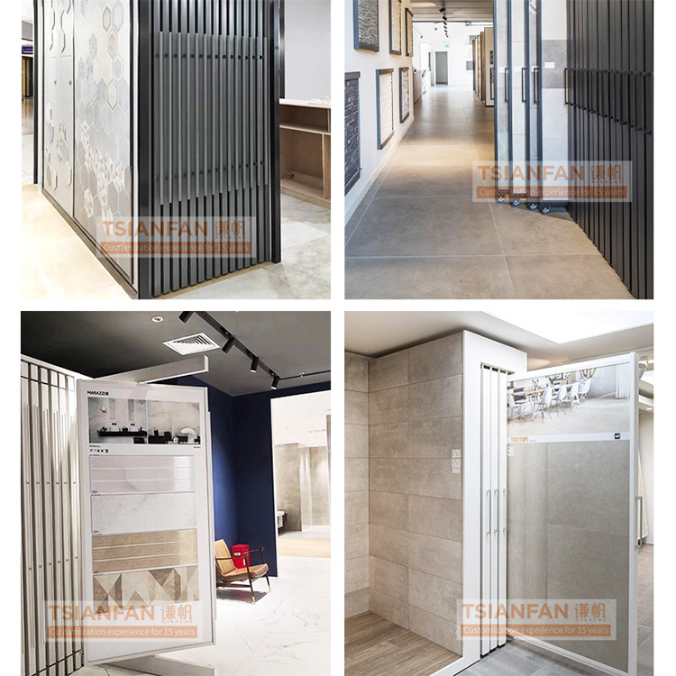 Marble Push Pull Stone Sample Rack Ceramic Tile Showroom Display Stand