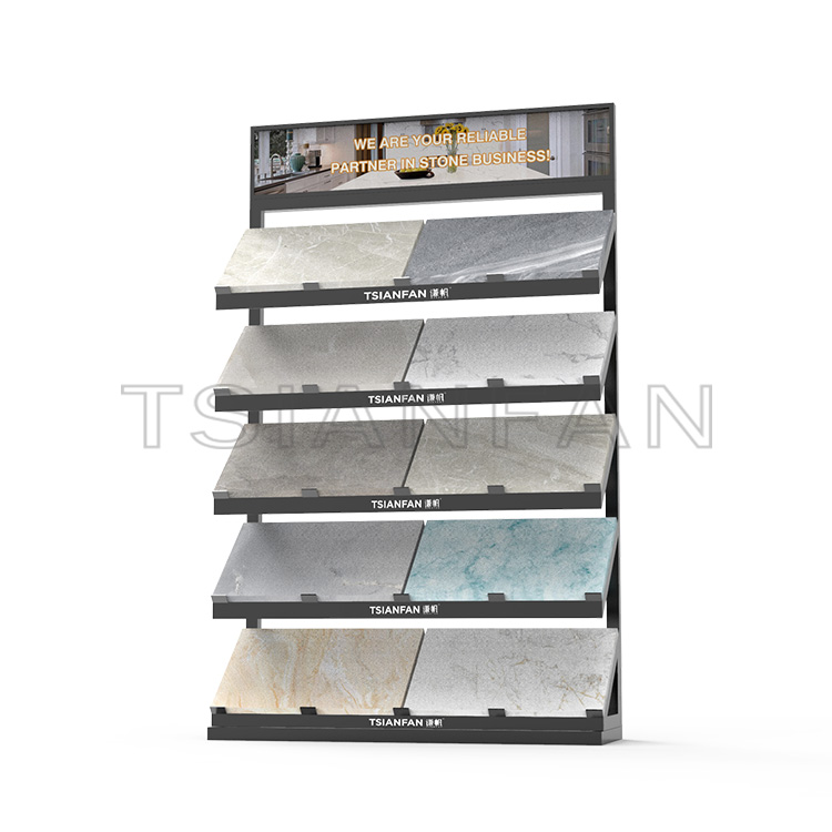 Special offer bevel floor quartz stone artificial stone exhibition set-SG901