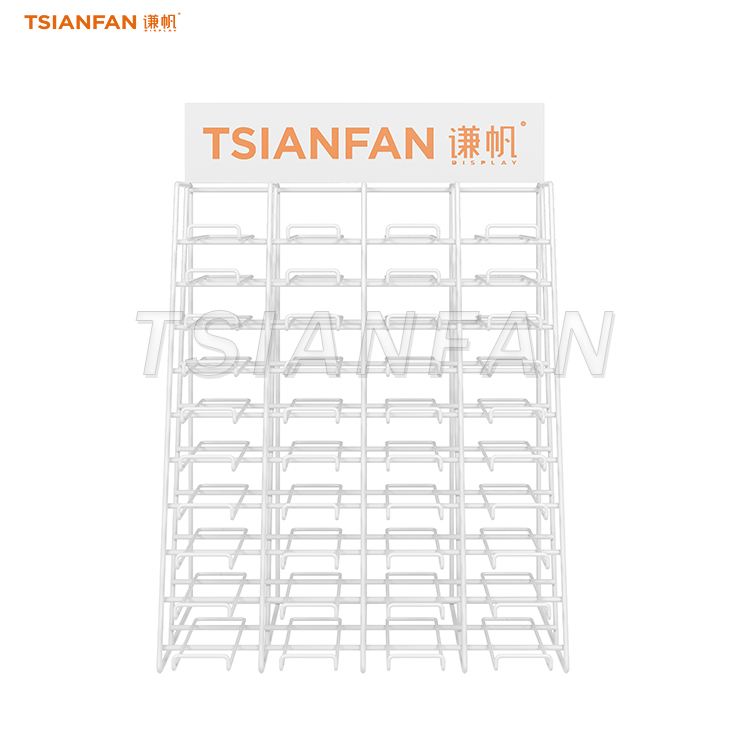 White shelf engineered stone display plan-SRT010