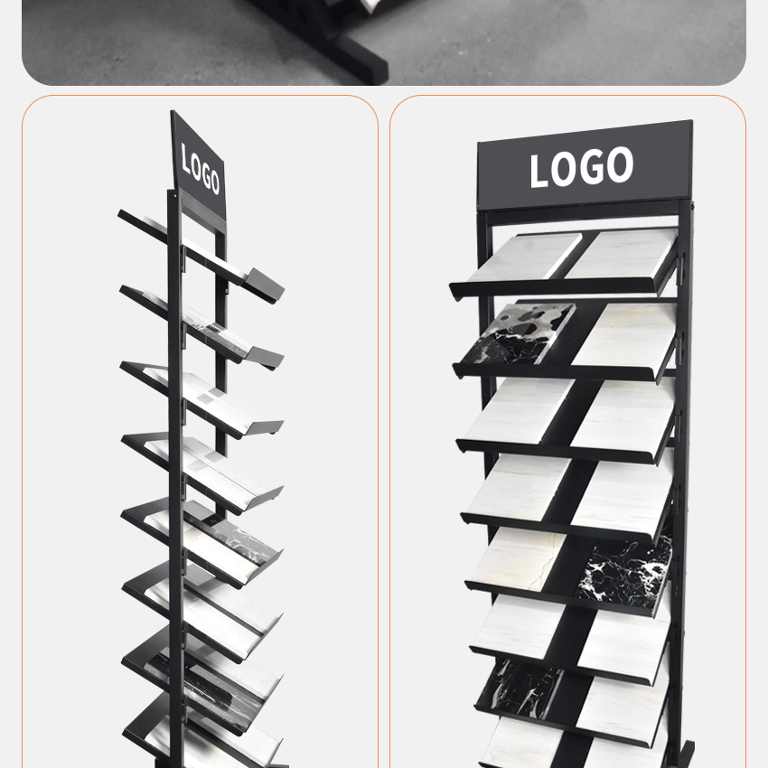 Hot Sale Granite Marble Ceramic Tile Stone Sample Floor display Standing rack