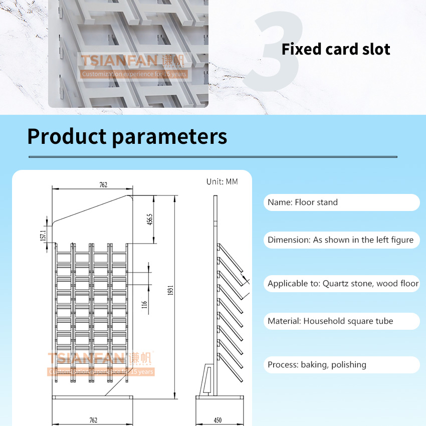 marble quartz granite samples tile slate stones display stand display frame