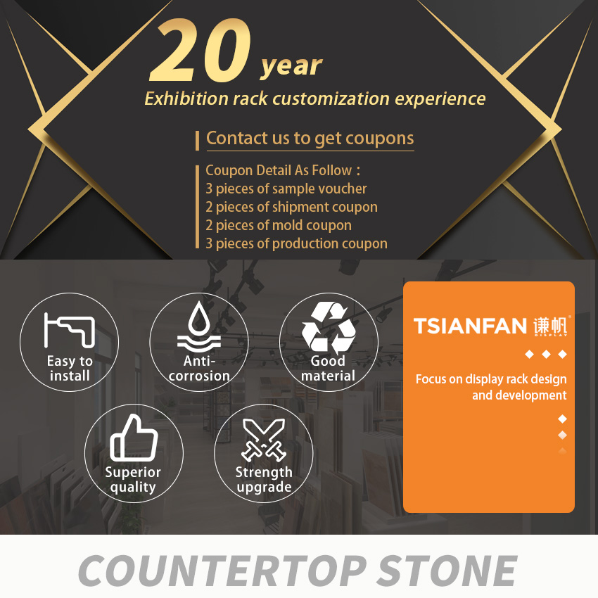 Stone sample page turning Countertop display rack Tile Granite Marble