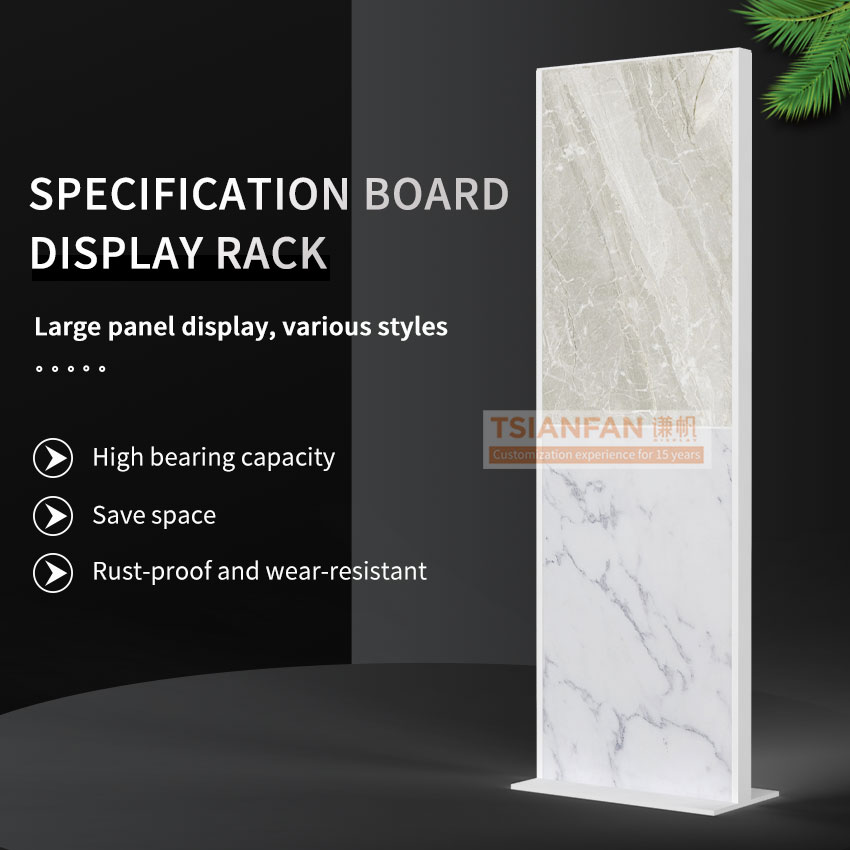 Large panel ceramic tile marble rotating display