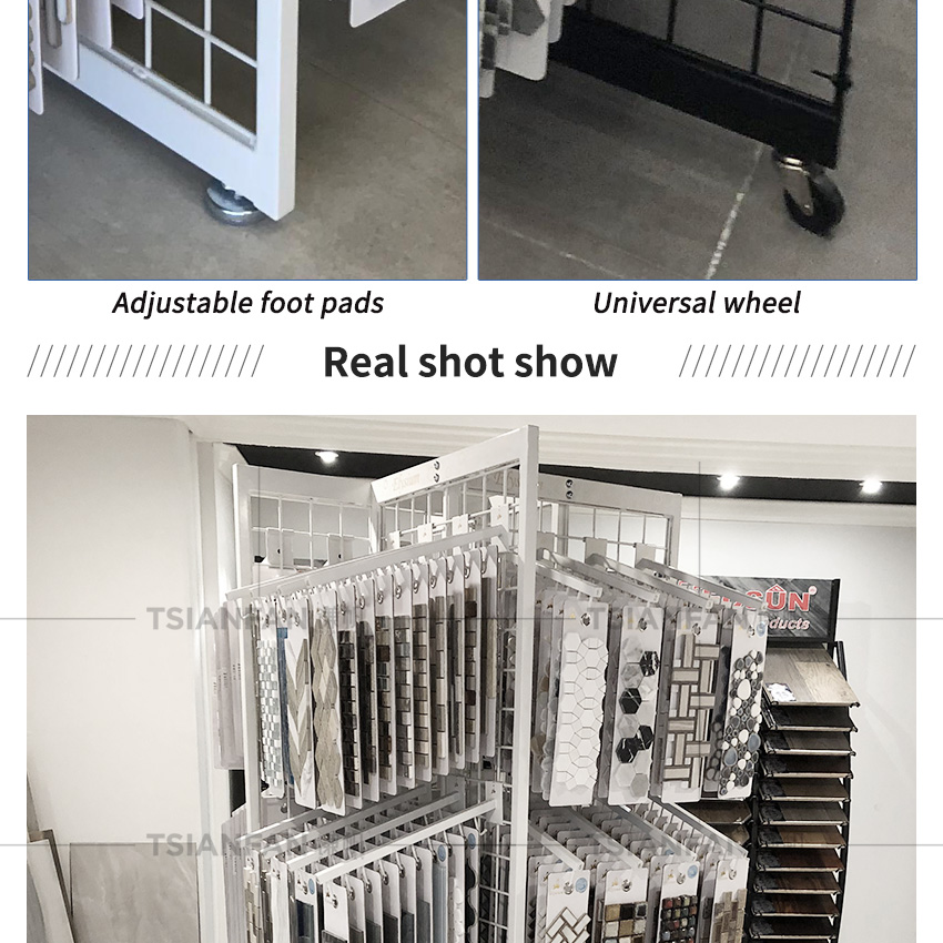 Wholesale Metal Ceramic Tile Stone sample handling display rack For Showroom