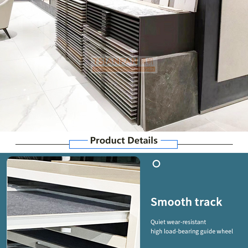 Tile drawer display Tile Board No border drawer display frame