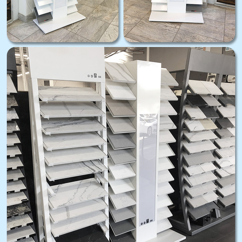 Tile Ceramic Quartz Granite sample stone Standing rack both sides