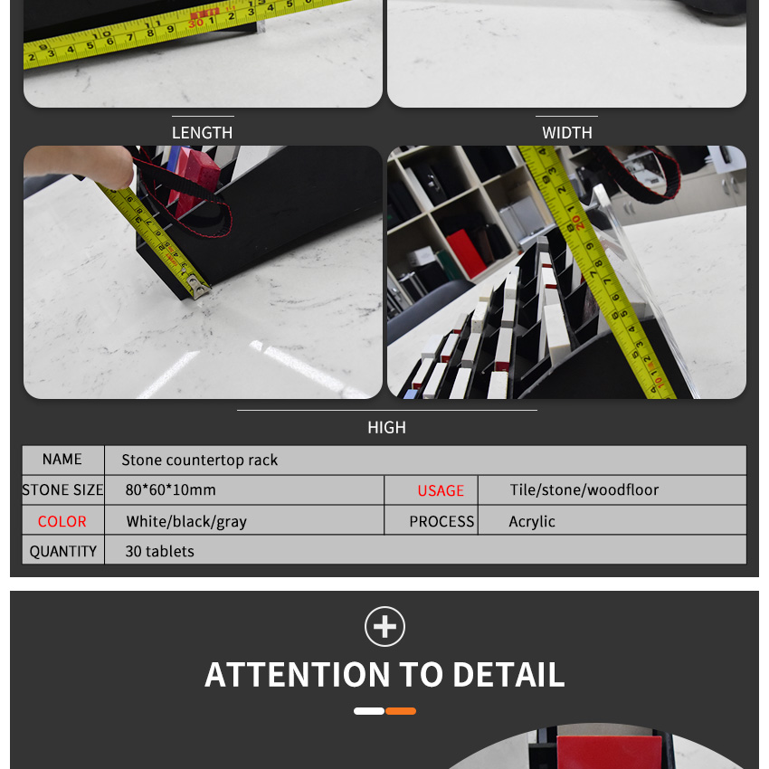 Showroom Tile Quartz Granite Stone Sample Countertop Display rack