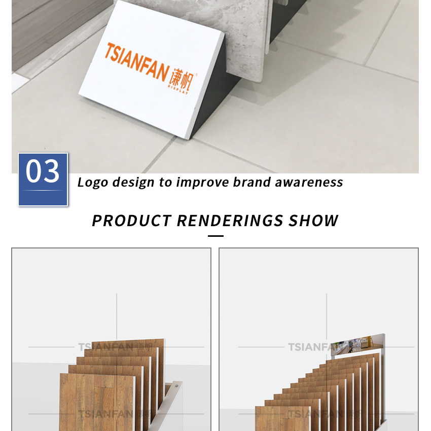 Wood board Countertop display stand desktop Show Display Rack