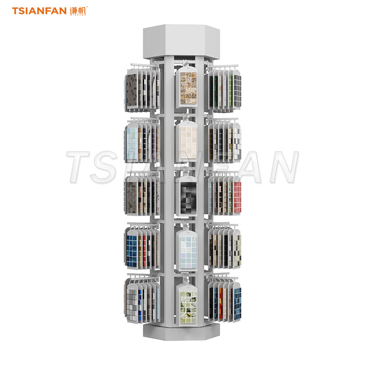 Compact Mosaic Tile Display Stand ML106 - Front View