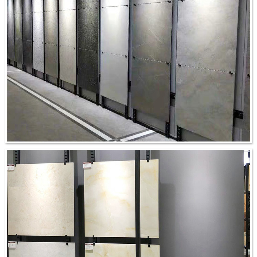 Tile stone board hanging display rack punching tube wall 