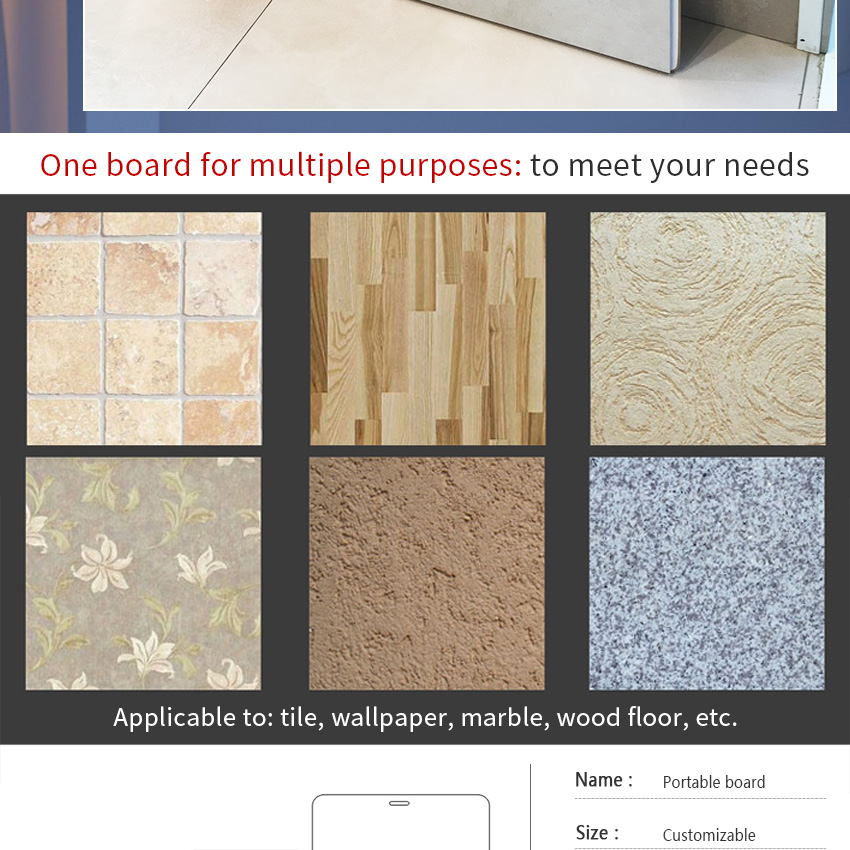 Ceramic marble mosaic tile Display Sample Board high quality MDF