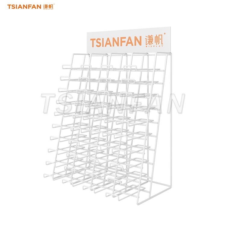 White shelf engineered stone display plan-SRT010
