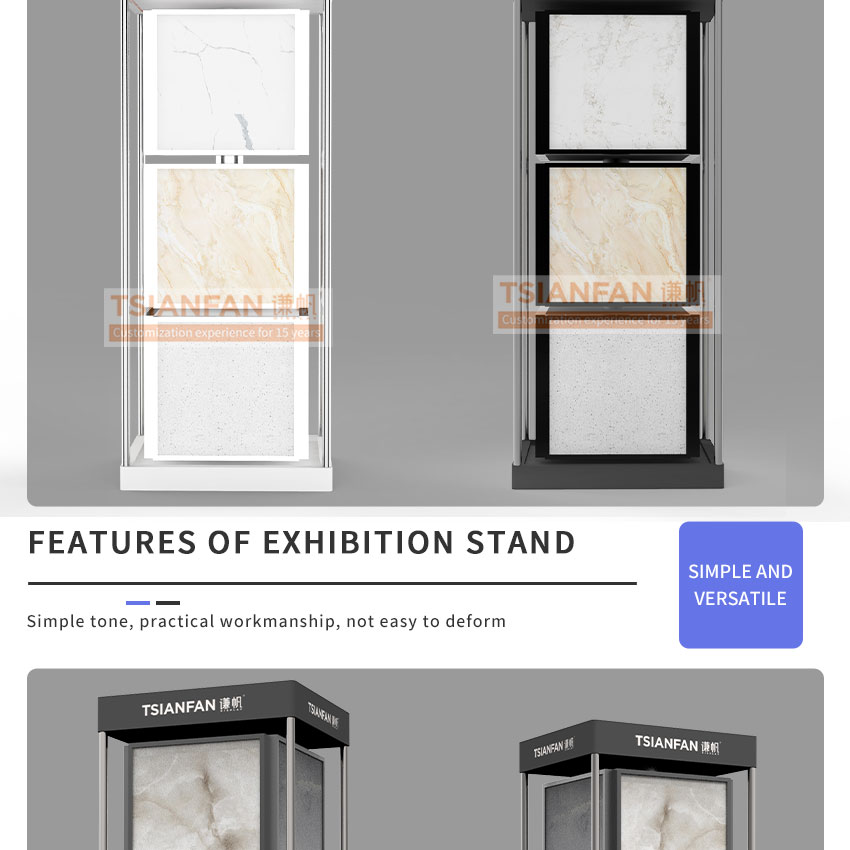 Wholesale rotatable display for quartz stone sample display cabinet-SG1012