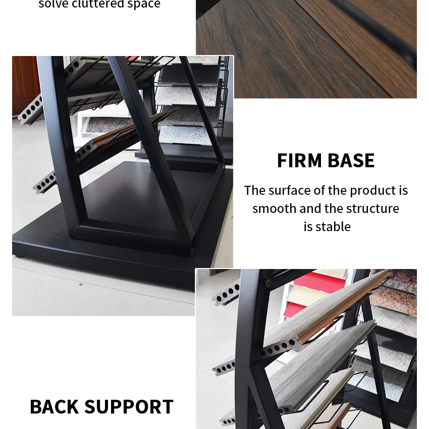 Factory Customize Tile Ceramic Granite Marble Wood floor standing Display rack