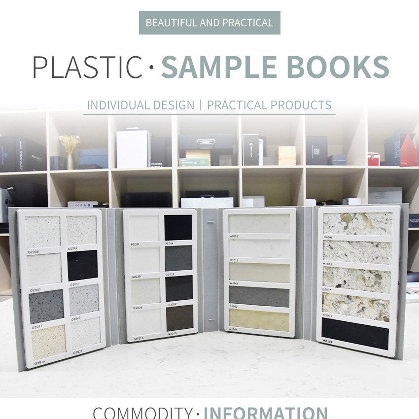 Quartz mosaic marble stone tile sample display book Folder Panel Packing