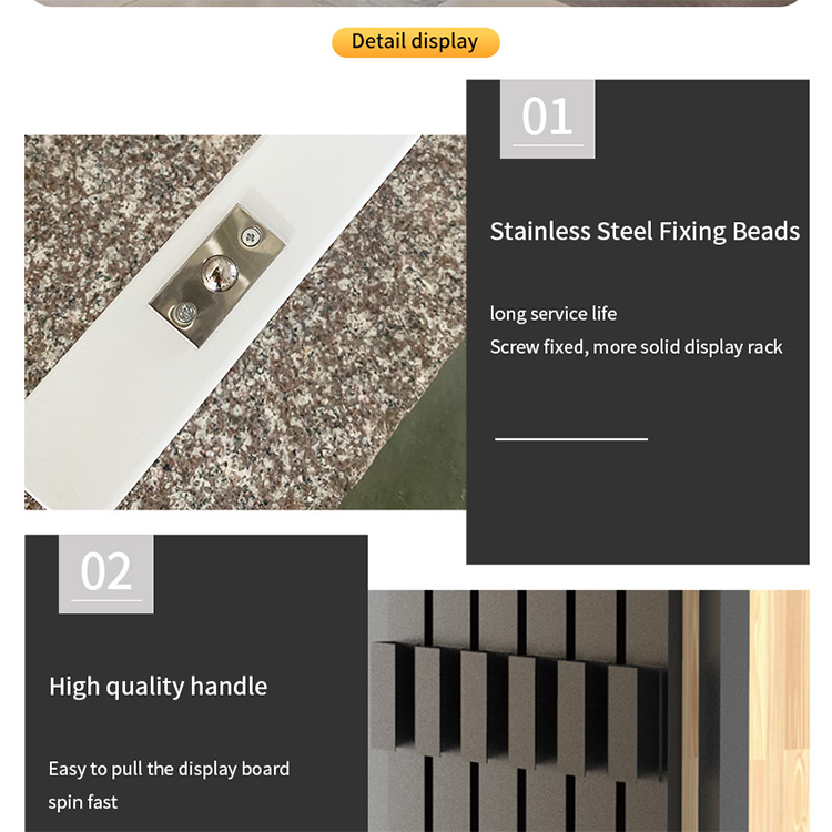 Marble Push Pull Stone Sample Rack Ceramic Tile Showroom Display Stand