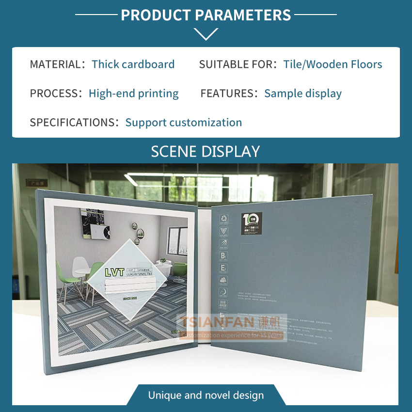 Ceramic tile sample board display book advanced plastic display book