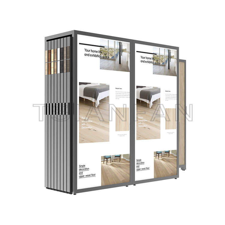 Solid wood floor Customize trade  push pull-out Display  Rack-WT4005