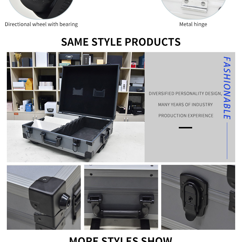 Marble Quartz PackagingTile Display Suitcase Case With Wheel
